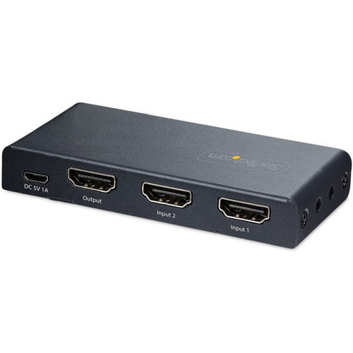 StarTechcom 2-Port 8K HDMI Switch HDMI 21 Switcher 4K 120Hz8K 60Hz UHD HDR10 HDMI Switch 2 In 1 Out AutoManual Source - 8K 2x 2PORT-HDMI-SWITCH-8K