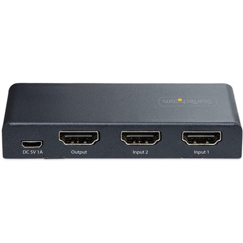StarTechcom 2-Port 8K HDMI Switch HDMI 21 Switcher 4K 120Hz8K 60Hz UHD HDR10 HDMI Switch 2 In 1 Out AutoManual Source - 8K 2x 2PORT-HDMI-SWITCH-8K