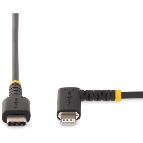 StarTechcom 6ft 2m Durable USB-C to Lightning Cable Right-Angled Heavy Duty USB Type-C to Lightning ChargingSync Cord - 6ft USB - RUSB2CLTMM2MR
