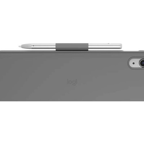 Logitech Slim Folio Carrying Case for 109 Apple Logitech iPad 10th Generation Tablet - Oxford Gray - Bump Resistant Scratch - - 920-011368