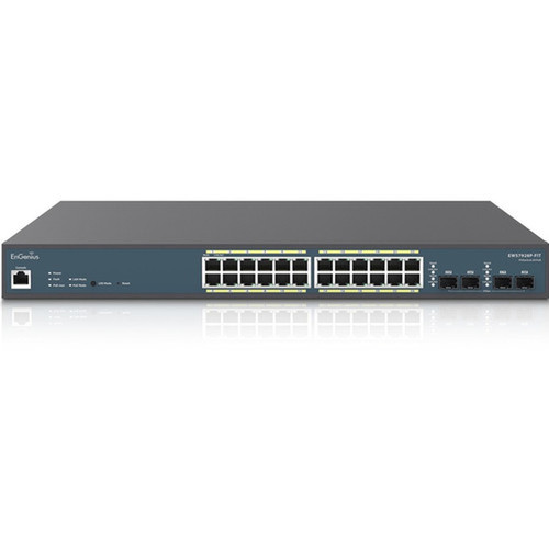 EnGenius EWS7928P-FIT Ethernet Switch - 24 Ports - Manageable - Gigabit Ethernet - 101001000Base-T 1000Base-X - 2 Layer Supported - EWS7928P-FIT