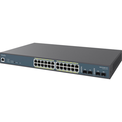 EnGenius EWS7928P-FIT Ethernet Switch - 24 Ports - Manageable - Gigabit Ethernet - 101001000Base-T 1000Base-X - 2 Layer Supported - EWS7928P-FIT