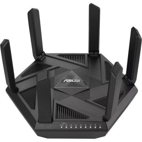 Asus RT-AXE7800 Wi-Fi 6E IEEE 80211ax Ethernet Wireless Router - Tri Band - 240 GHz ISM Band - 6 GHz UNII Band - 6 x Antenna6 x - - RT-AXE7800
