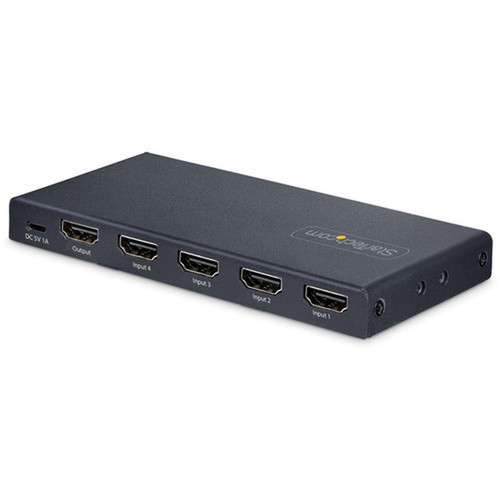 StarTechcom 4-Port 8K HDMI Switch HDMI 21 Switcher 4K 120Hz HDR10 8K 60Hz UHD HDMI Switch 4 In 1 Out AutoManual Source - 8K 4x 4PORT-8K-HDMI-SWITCH
