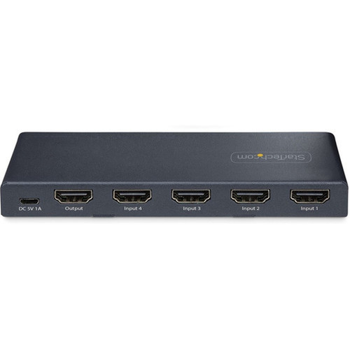 StarTechcom 4-Port 8K HDMI Switch HDMI 21 Switcher 4K 120Hz HDR10 8K 60Hz UHD HDMI Switch 4 In 1 Out AutoManual Source - 8K 4x 4PORT-8K-HDMI-SWITCH