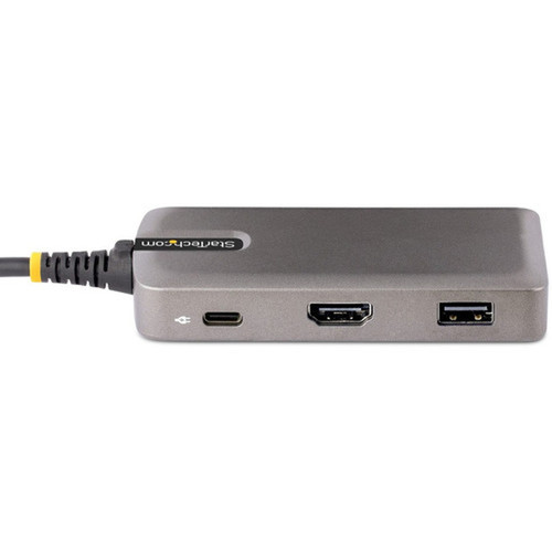 StarTechcom USB-C Multiport Adapter 4K 60Hz HDMI 3-Port USB Hub 100W Power Delivery Pass-Through Mini Dock - USB C multiport via 104B-USBC-MULTIPORT