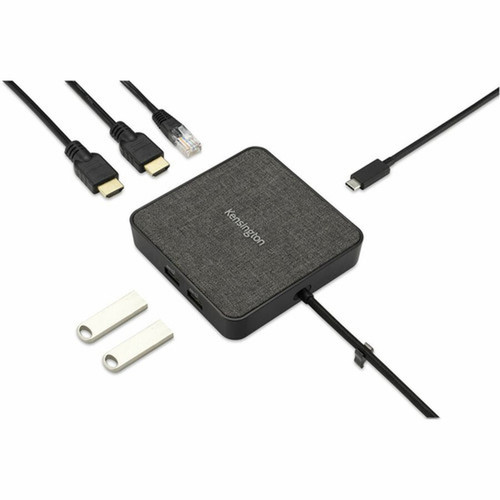 Kensington MD120U4 Docking Station - for NotebookTabletMonitor - 100 W - USB4 - 2 Displays Supported - 8K 4K 2K - 7680 x 4320 x x K32850WW