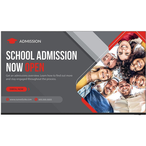 Sharp 4PB43EJ2U Digital Signage Display - 425 LCD - High Dynamic Range HDR - 3840 x 2160 - Direct LED - 300 cdm178 - 2160p - - 4PB43EJ2U