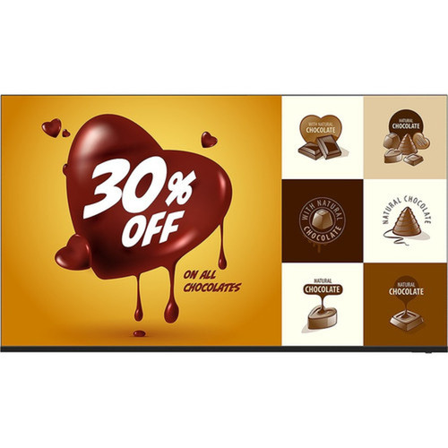 Sharp 4PB50EJ2U 50 Professional Display - 495 LCD - 3840 x 2160 - Direct LED - 300 cdm178 - 2160p - HDMI - USB - SerialEthernet 4PB50EJ2U