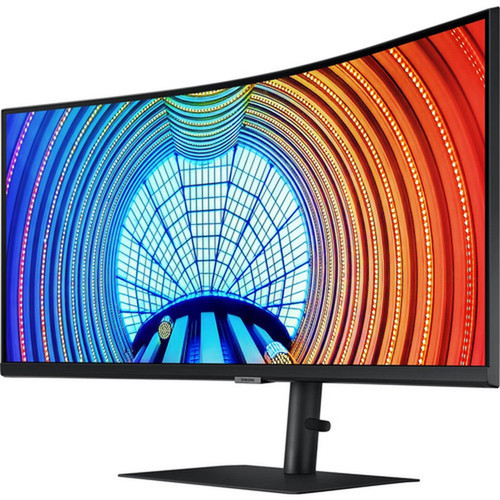 Samsung ViewFinity S6 S34A654UBN 34 UW-QHD Curved Screen LCD Monitor - 219 - Black - 34 86360 mm Class - Vertical Alignment VA LS34A654UBNXGO