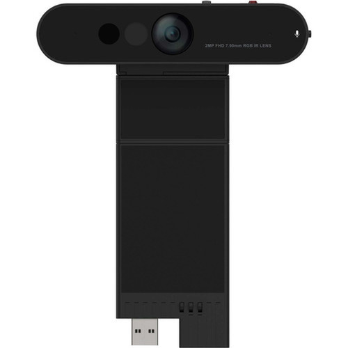 Lenovo ThinkVision MC60 Webcam - Black - USB Type A - 1 Packs - 1920 x 1080 Video - 95deg Angle - Microphone - Monitor 4XC1J05150