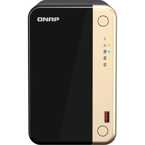 QNAP Turbo NAS TS-264-8G SANNAS Storage System - 1 x Intel Celeron N5095 Quad-core 4 Core - 2 x HDD Supported - 0 x HDD Installed - TS-264-8G-US