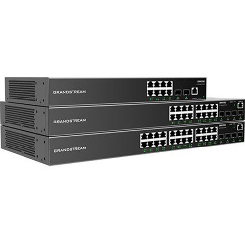 Grandstream Enterprise Layer 2 Managed Network Switch - 8 Ports - Manageable - Gigabit Ethernet - 1000Base-T 1000Base-X - 2 Layer - GWN7801
