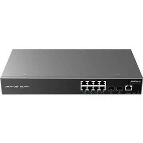 Grandstream Enterprise Layer 2 Managed Network Switch - 8 Ports - Manageable - Gigabit Ethernet - 1000Base-T 1000Base-X - 2 Layer - GWN7801P