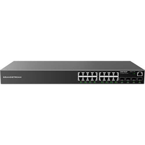 Grandstream Enterprise Layer 2 Managed Network Switch - 16 Ports - Manageable - Gigabit Ethernet - 1000Base-T 1000Base-X - 2 Layer - GWN7802