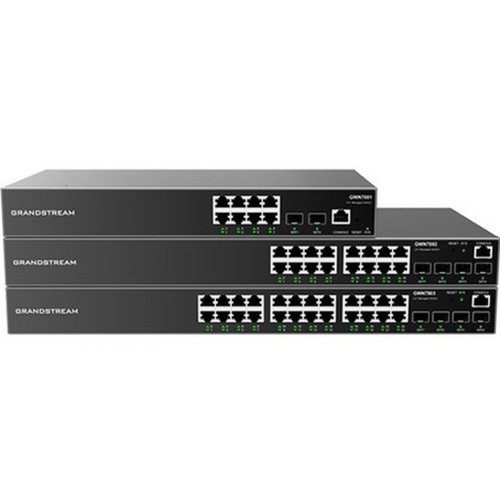 Grandstream Enterprise Layer 2 Managed Network Switch - 16 Ports - Manageable - Gigabit Ethernet - 1000Base-T 1000Base-X - 2 Layer - GWN7802P