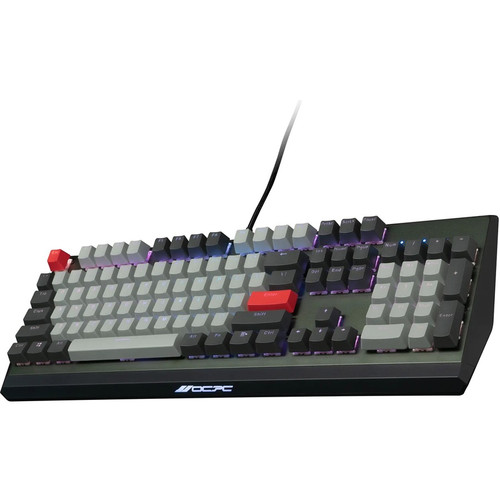 VisionTek OCPC Gaming - KR1 Premium Mechanical Keyboard - Cable Connectivity - USB Type A Interface - RGB LED - 104 Key - ChromeOS - - (Fleet Network)