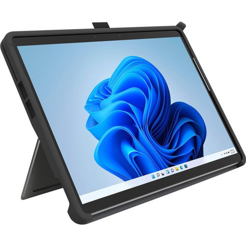 Kensington BlackBelt Rugged Carrying Case Microsoft Surface Pro 9 Tablet Stylus - Black - Drop Resistant Heat Resistant Shock - ABS K96541WW