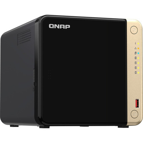 QNAP Turbo NAS TS-464-8G SANNAS Storage System - 1 x Intel Celeron N5095 Quad-core 4 Core - 4 x HDD Supported - 0 x HDD Installed - TS-464-8G-US