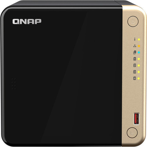 QNAP Turbo NAS TS-464-8G SANNAS Storage System - 1 x Intel Celeron N5095 Quad-core 4 Core - 4 x HDD Supported - 0 x HDD Installed - TS-464-8G-US