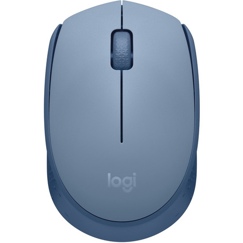 Logitech M170 Mouse - Optical - Wireless - Radio Frequency - 2.40 GHz - Blue Gray - USB - Symmetrical (Fleet Network)