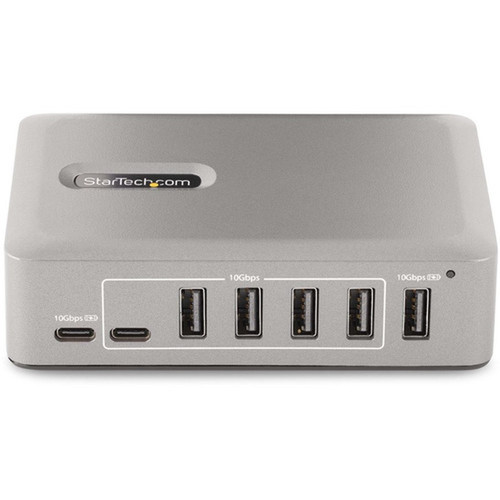 StarTechcom 10-Port USB-C Hub 8x USB-A  2x USB-C Self-Powered w 65W Power Supply USB 31 10Gbps DesktopLaptop USB Hub w - USB 10G8A2CS-USB-C-HUB