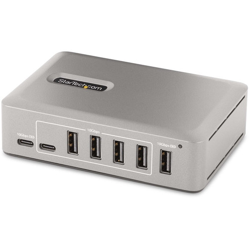 StarTech.com 10-Port USB-C Hub, 8x USB-A + 2x USB-C, Self-Powered w/ 65W Power Supply, USB 3.1 10Gbps Desktop/Laptop USB Hub w/ - USB (Fleet Network)