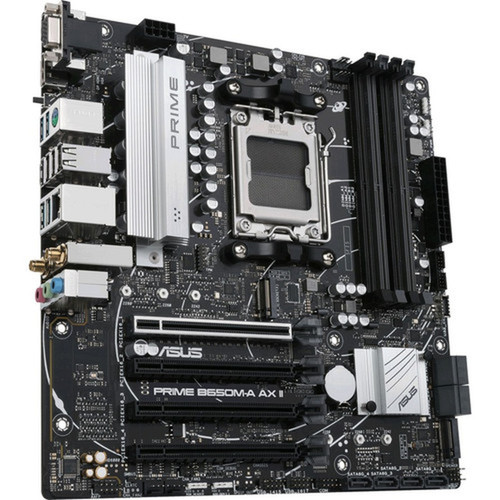 Asus Prime B650M-A AX II Gaming Desktop Motherboard - AMD B650 Chipset - Socket AM5 - Micro ATX - Ryzen 7 Processor Supported - 128 GB PRIME B650M-A AX II
