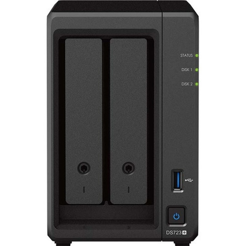 Synology DiskStation DS723 SANNAS Storage System - AMD Ryzen R1600 Dual-core 2 Core - 2 x HDD Supported - 2 x SSD Supported - 2 GB DS723