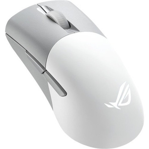 Asus ROG Keris Wireless Gaming Mouse - Optical - CableWireless - BluetoothRadio Frequency - 240 GHz - Rechargeable - White - 1 Pack P709 ROG KERIS WL AIMPOINTWHT