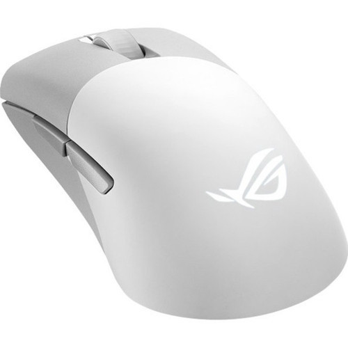Asus ROG Keris Wireless Gaming Mouse - Optical - CableWireless - BluetoothRadio Frequency - 240 GHz - Rechargeable - White - 1 Pack P709 ROG KERIS WL AIMPOINTWHT