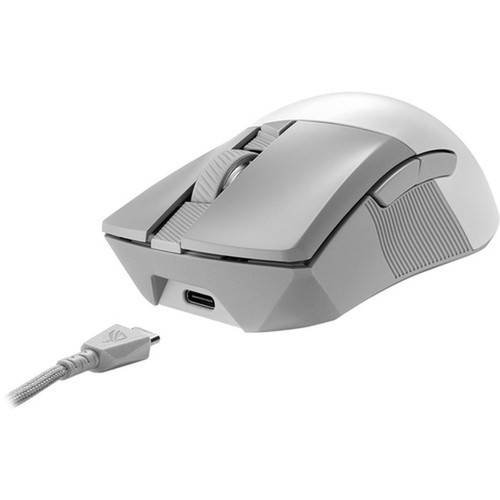 Asus ROG Gladius III Wireless Gaming Mouse - Optical - CableWireless - BluetoothRadio Frequency - 240 GHz - Rechargeable - 1 Pack - P711 ROG GIII WL AIMPOINTWHT
