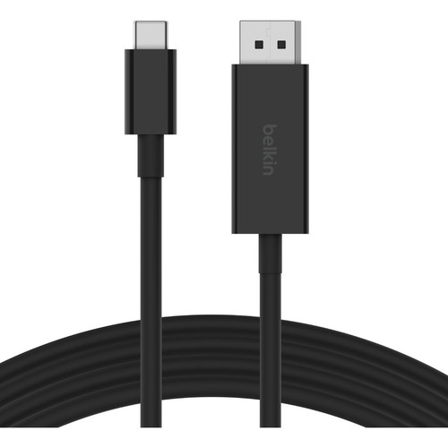 Belkin Connect USB-C To DisplayPort 1.4 Cable - 6.6 ft DisplayPort/USB-C Data Transfer Cable for Chromebook, MacBook, iPad Pro, TV, - (Fleet Network)