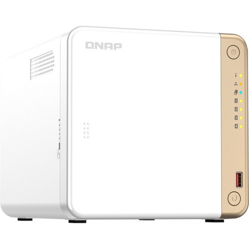 QNAP Turbo NAS TS-462-4G SANNAS Storage System - 1 x Intel Celeron N4505 Dual-core 2 Core 2 GHz - 4 x HDD Supported - 0 x HDD - 4 x TS-462-4G-US