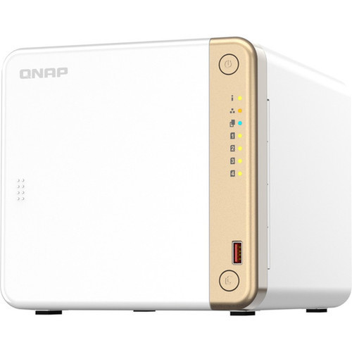 QNAP Turbo NAS TS-462-4G SANNAS Storage System - 1 x Intel Celeron N4505 Dual-core 2 Core 2 GHz - 4 x HDD Supported - 0 x HDD - 4 x TS-462-4G-US