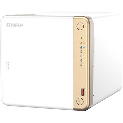 QNAP Turbo NAS TS-462-4G SANNAS Storage System - 1 x Intel Celeron N4505 Dual-core 2 Core 2 GHz - 4 x HDD Supported - 0 x HDD - 4 x TS-462-4G-US