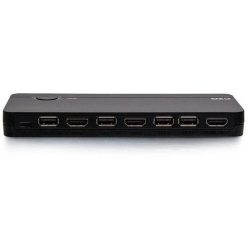C2G USB C HDMI KVM Switch - 3-Input USB to 4K HDMI Out - Power Delivery - 3 Computers - 1 Local Users - 3840 x 2160 - 6 x USB - 3 C2G54541
