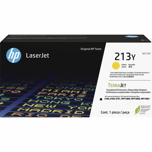 HP 213Y Original Laser Toner Cartridge - Yellow Pack (Fleet Network)