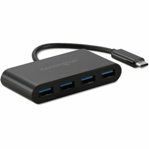 Kensington CH1200 USB-C 10Gbps 4-Port Hub - USB 32 Gen 2 31 Gen 2 Type-C - External - 4 USB Ports - ChromeOS Mac Windows K33616WW