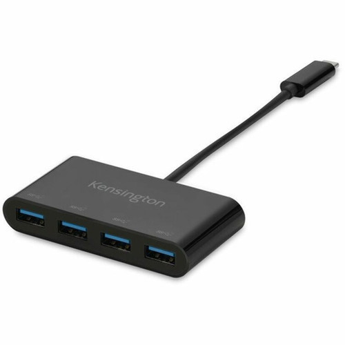 Kensington CH1200 USB-C 10Gbps 4-Port Hub - USB 32 Gen 2 31 Gen 2 Type-C - External - 4 USB Ports - ChromeOS Mac Windows K33616WW