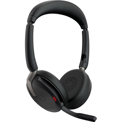 Jabra Evolve2 65 Flex Headset - Stereo - Wireless - Bluetooth - 98.4 ft - 20 Hz - 20 kHz - On-ear - Binaural - Supra-aural - MEMS - (Fleet Network)