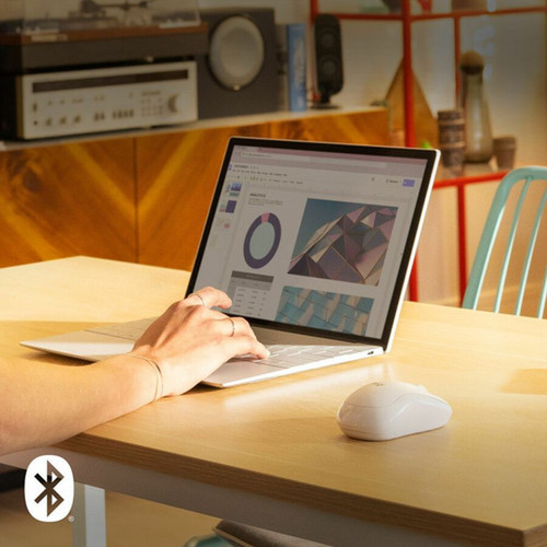 Logitech M240 Silent Bluetooth Mouse - Travel Mouse - Wireless - Bluetooth - Off White - Symmetrical 910-007116