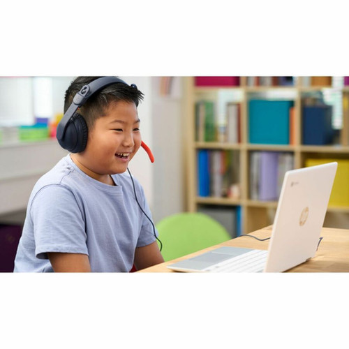Logitech Zone Learn Headset - Stereo - USB Type C - Wired - Over-the-ear - Binaural - Circumaural - 43 ft Cable - Noise Canceling - 981-001383