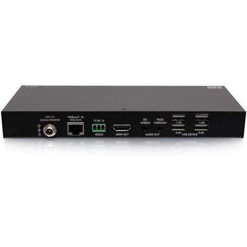 C2G HDMI HDBaseT  USB C  USB B to A over Cat Wall Plate TX  Receiver Box - 2 Input Device - 1 Output Device - 230 ft 70104 mm - 1 C2G31020