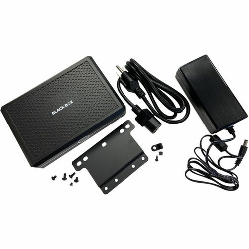 Black Box Emerald DeskVue KVM Receiver - 4K - 3840 x 2160 Maximum Video Resolution - 2 x Network RJ-45 - 5 x USB - 3 x HDMI - 12 V V EMD5004-R