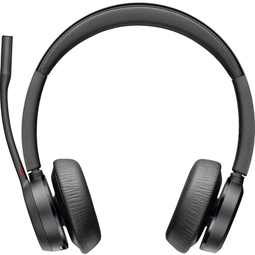 Poly Voyager 4320 USB-A Headset - Siri, Google Assistant - Stereo, Mono - USB Type A, USB Type C - Wireless - Bluetooth - 300 ft - 20 (Fleet Network)