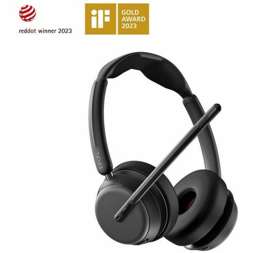 SENNHEISER IMPACT 1061T Headset - Stereo Mono - True Wireless - Bluetooth - Over-the-head - Binaural - Ear-cup - 39 ft Cable 1001173