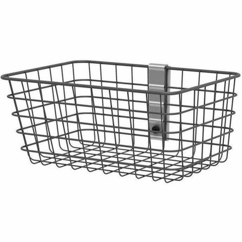 Ergotron SV Wire Basket Small Dark Grey - Small - 227 kg Weight Capacity x 123 Width x 6 Depth x 102 Height - Dark Gray 98-136-282