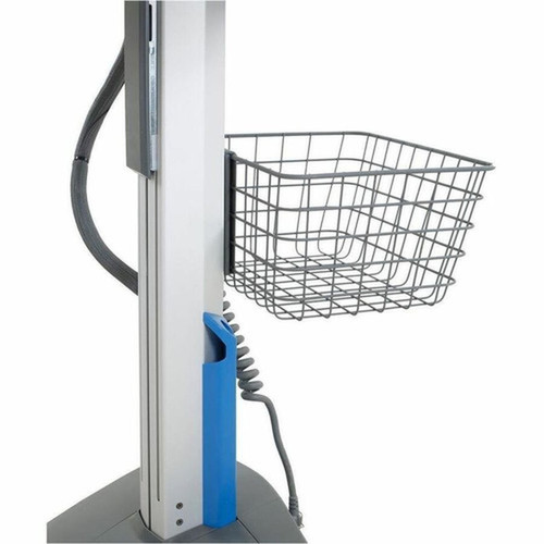 Ergotron SV Wire Basket Small Dark Grey - Small - 227 kg Weight Capacity x 123 Width x 6 Depth x 102 Height - Dark Gray 98-136-282