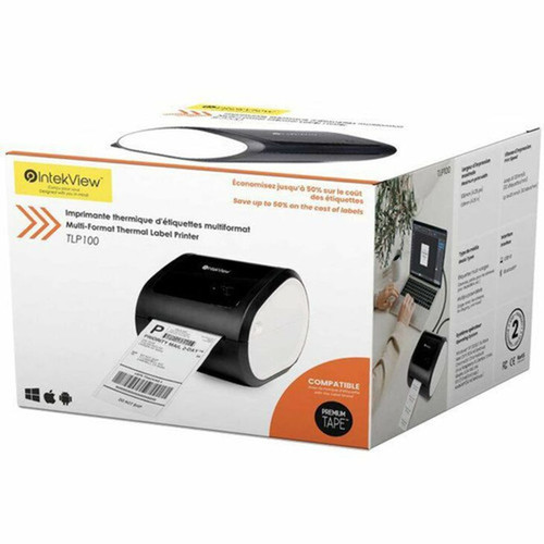 IntekView Business Direct Thermal Printer - Monochrome - Label Print - Bluetooth - 4 10160 mm Label Width - 6 15240 mm Label - TLP100